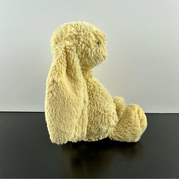 Jellycat Bashful Bunny Sunshine Lemon Yellow 8" Small Soft Lovey Stuffed Plush - Picture 4 of 6
